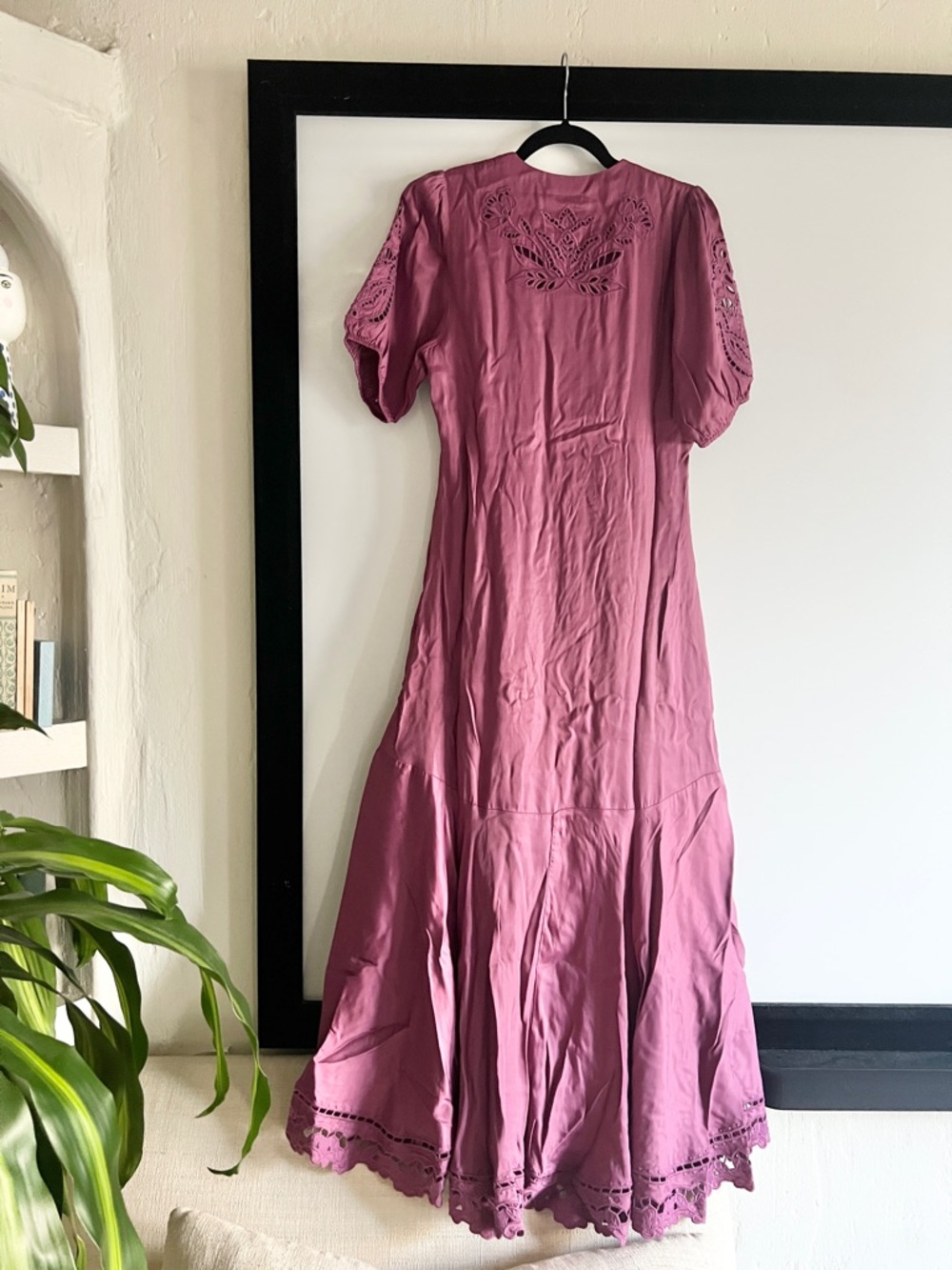 FARM Rio Pink Richelieu Lenzing Ecovero Viscose Maxi Dress Size Medium NWT - Picture 8 of 16